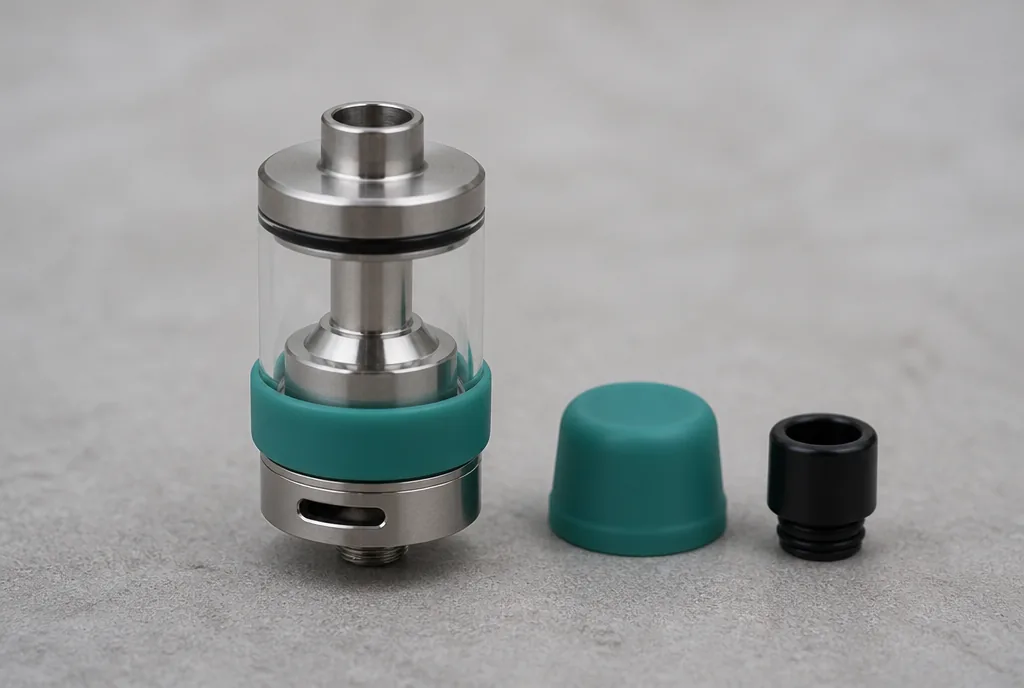 Vapeband et capuchon de drip tip, protéger les deux extrémités du réservoir